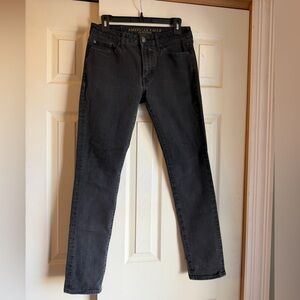 American Eagle Outfitters Black Dark Wash Extreme Flex Jeans
